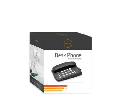 TELÉFONO FIJO SOBREMESA EN COLOR NEGRO DESK PHONE - 2