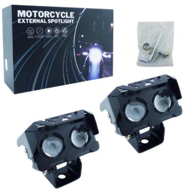 NEBLINERO LED MOTO MINI 2 LED CUADRADO DÚO COLOR - 1
