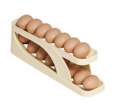 PACK 02 DISPENSADOR ORGANIZADOR DE HUEVOS RODANTES PARA REFRIGERADOR - 1