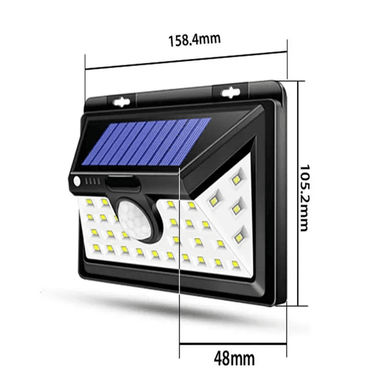 FOCO SOLAR 30 LED EXTERIOR CON SENSOR DE MOVIMIENTO - 3