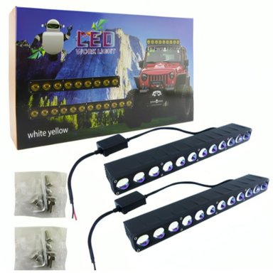 NEBLINERO LED 12 LED BARRA PROFESIONAL DÚO COLOR BLANCO-AMBAR - 1
