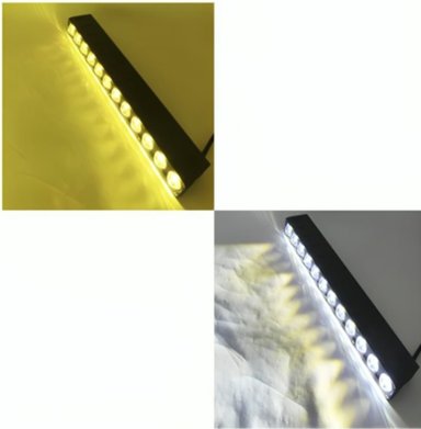 NEBLINERO LED 12 LED BARRA PROFESIONAL DÚO COLOR BLANCO-AMBAR - 4