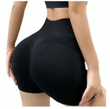 CALZA SHORT MUJER OEM MODELADORA PUSH UP LEVANTA COLA - NEGRO - 1