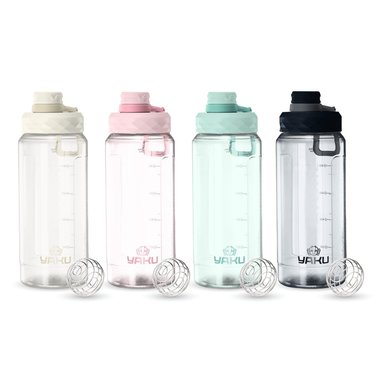 BOTELLA SHAKER PLÁSTICO 1100 ML LARIMAR NEGRO - 2