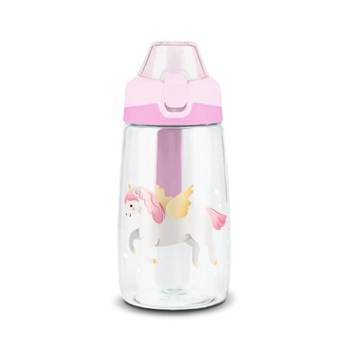 BOTELLA INFANTIL PLÁSTICO 500 ML CORAL ROSA - 2