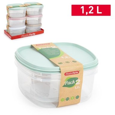 PACK 2 FIAMBRERA 1,2 L COLORES SURTIDOS - 1