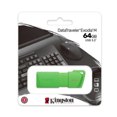 PENDRIVE NEON VERDE 64GB 3.2 DTXM NEON 64GB - 2