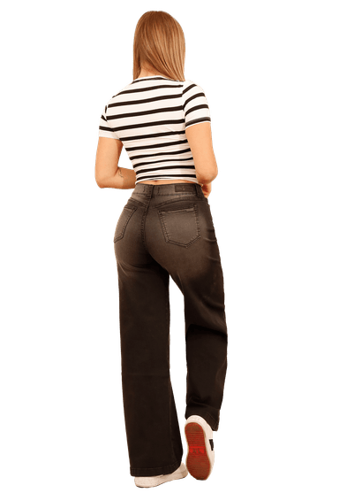 JEANS RECTO NEGRO MUJER JE3905N - 2