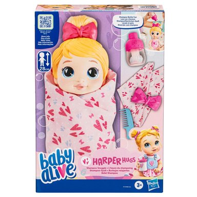 MUÑECA BABY ALIVE BURBUJAS RELAJANTES HARPER HUGS CABELLO RUBIO - 2
