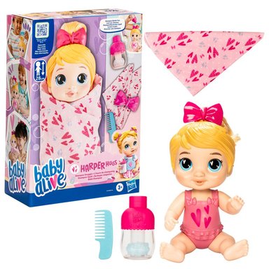 MUÑECA BABY ALIVE BURBUJAS RELAJANTES HARPER HUGS CABELLO RUBIO - 3