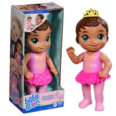 MUÑECA BABY ALIVE PRINCESA BAILARINA CABELLO CASTAÑO - 3