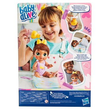 MUÑECA BABY ALIVE BURBUJAS RELAJANTES SOPHIA SPARKLE CABELLO CASTAÑO - 4