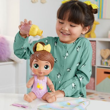 MUÑECA BABY ALIVE BURBUJAS RELAJANTES SOPHIA SPARKLE CABELLO CASTAÑO - 8