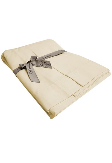 FALDON 200 HILOS KING LISO CRUDO VICTORIANAS - 1