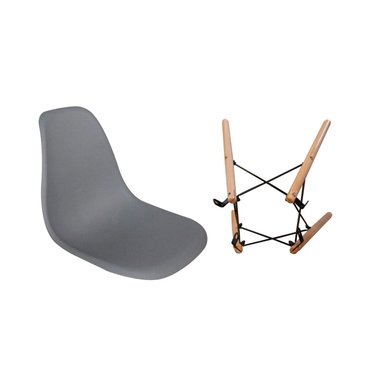 SILLA ESTILO EAMES SILVER 4 UNIDADES - 5