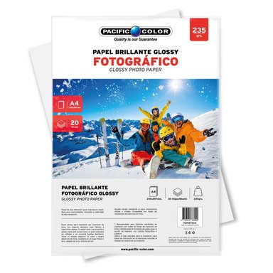 PAPEL GLOSSY PHOTO PAPER 235GR DE 20 HOJAS - 1
