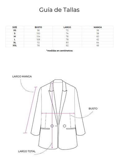 BLAZER LAURA AZUL JACINTA TIENDA - 8