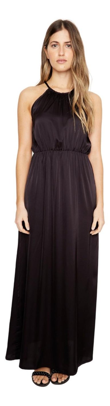 VESTIDO RENATA SATIN NEGRO JACINTA TIENDA - 2