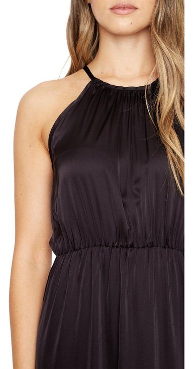 VESTIDO RENATA SATIN NEGRO JACINTA TIENDA - 5