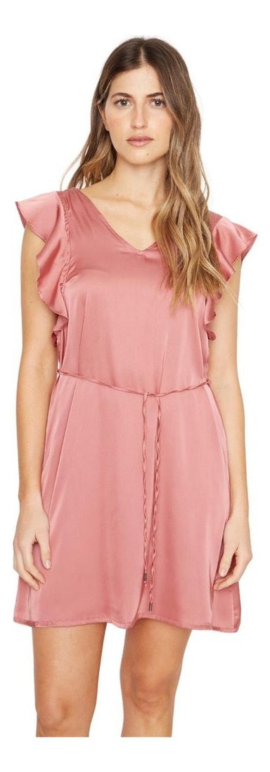 VESTIDO MUJER JACINTA TIENDA TERRACOTA ZU SATIN COBRE - 1