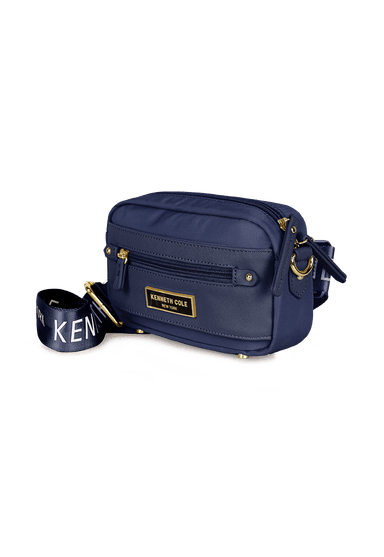 BANDOLERA Y RIÑONERA PROMISE AZUL KENNETH COLE - 5