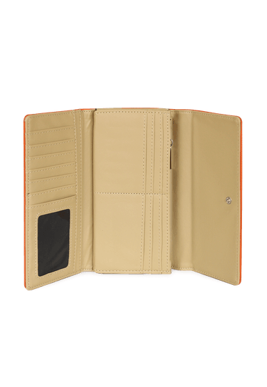 BILLETERA MUJER FLAP-BESSIE ORANGE KENNETH COLE - 2