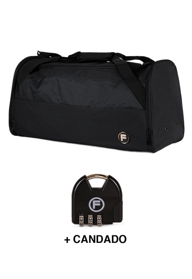BOLSO EDER M 75 LTS NEGRO + CANDADO F - 2