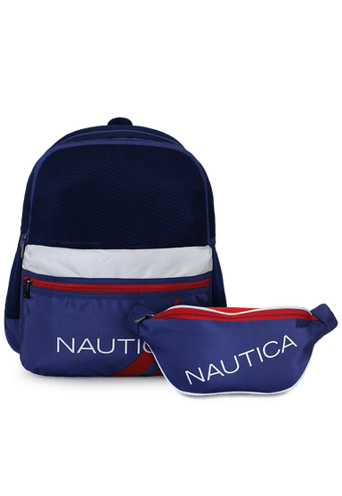 MOCHILA STARK + BANANO KAPPA AZUL NAUTICA - 1