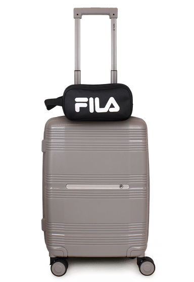 PACK MALETA CABINA CON USB CHIC GRIS 10K + ESTUCHE SPARK SILVER - 1