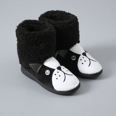 PANTUFLA MUJER FLORES 33510 BOTA ANIMALES - 1