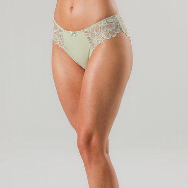 BIKINI LYCRA Y ENCAJE FLOR - 1
