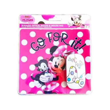 KIT MOUSE INALAMBRICO DISNEY Y MOUSE PAD MINNIE - 3