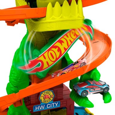 HOT WHEELS CITY T-REX VS ESTACION DE BOMBEROS - 4