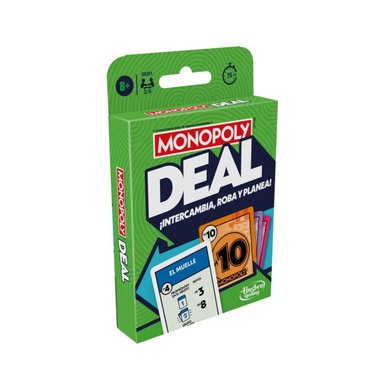 JUEGO DE CARTAS GAMING MONOPOLY DEAL ESTRATEGIA Y ACCION - 1