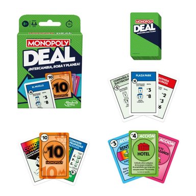 JUEGO DE CARTAS GAMING MONOPOLY DEAL ESTRATEGIA Y ACCION - 2