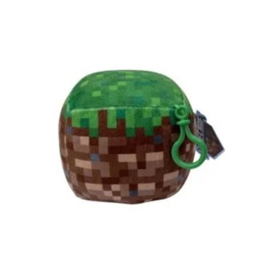 PELUCHE MINECRAFT CUBO 12CM COLECCION CON CLIP - 1