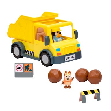 CAMION VOLQUETE BLUEY CON TOLVA Y FIGURAS ARTICULADAS - 2