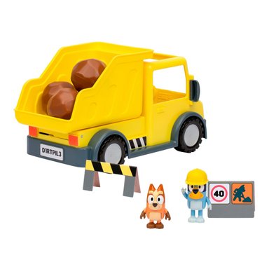 CAMION VOLQUETE BLUEY CON TOLVA Y FIGURAS ARTICULADAS - 4