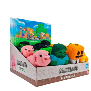 PELUCHE MINECRAFT CREEPER CON CLIP PORTATIL - 2