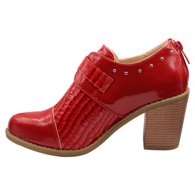 BOTIN CORREA HEBILLA ROJO - 3