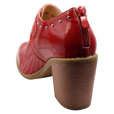 BOTIN CORREA HEBILLA ROJO - 4