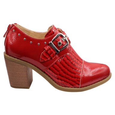 BOTIN CORREA HEBILLA ROJO - 5