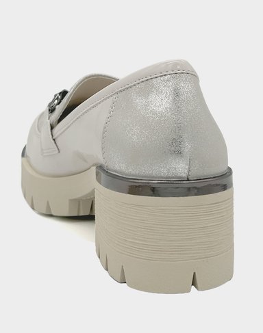 MOCASINES MUJER DANICOLLE PARA CON TACO Y CADENA DA24052BLANCO - 5