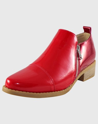 BOTIN BAJO THREE SENSATIONS ROJO - 1