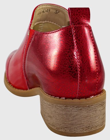 BOTIN BAJO THREE SENSATIONS ROJO - 2