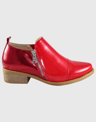 BOTIN BAJO THREE SENSATIONS ROJO - 3
