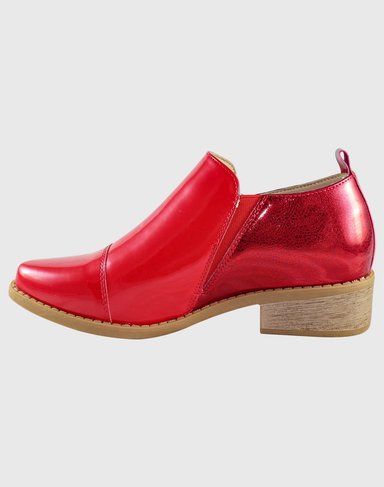 BOTIN BAJO THREE SENSATIONS ROJO - 4
