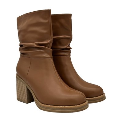BOTA PARA MUJER, CAFÉ, MEDIA PANTORRILLA DANICOLLE - 2