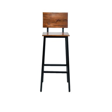 SILLA BAR NECTAR MADERA MANGO Y METAL CAFE - 2