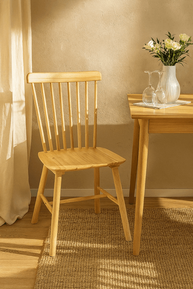 SILLA NECTAR WINDSOR MADERA DE CAUCHO NATURAL - 1